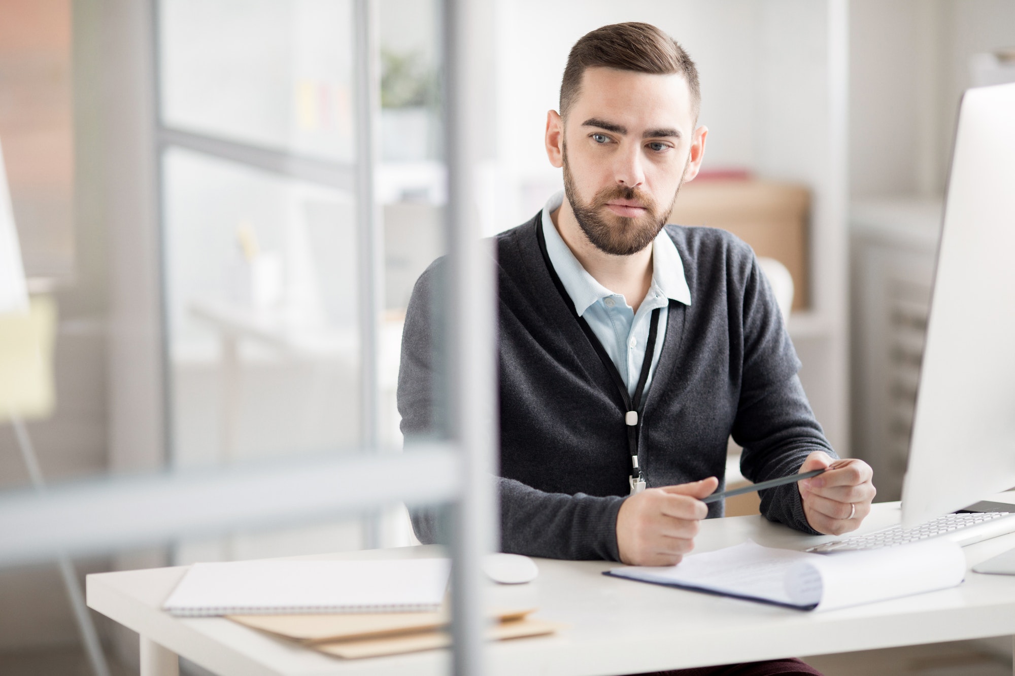 Thinking Businessman